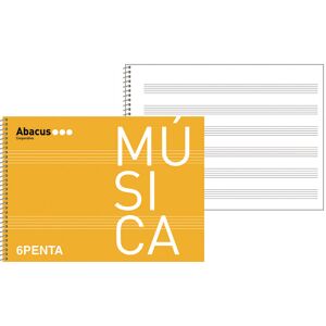 Abacus Libreta de música  6 pentagramas A5