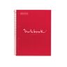 Miquelrius Cuaderno  Emotions A4 Tapa Dura 80 hojas 90gr Rojo