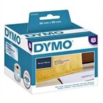 Dymo 99013 (S0722410) Etiquetas de plástico transparente 89 x 36mm