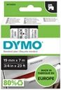 Dymo 45800 (S0720820) cinta poliéster negro sobre transparente 19mm