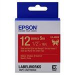 Epson LK-4RKK Cinta satinada dorado sobre rojo 12mm (C53S654033)