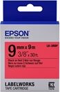 Epson LK-3RBP cinta negro sobre rojo pastel 9mm (C53S653001)