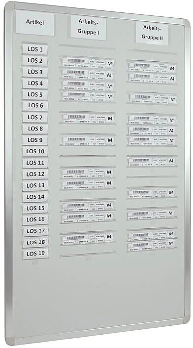 EICHNER Panel de planificación Orga-Easy, altura 900 mm, para DIN A5 vertical, anchura 535 mm, de dos hileras