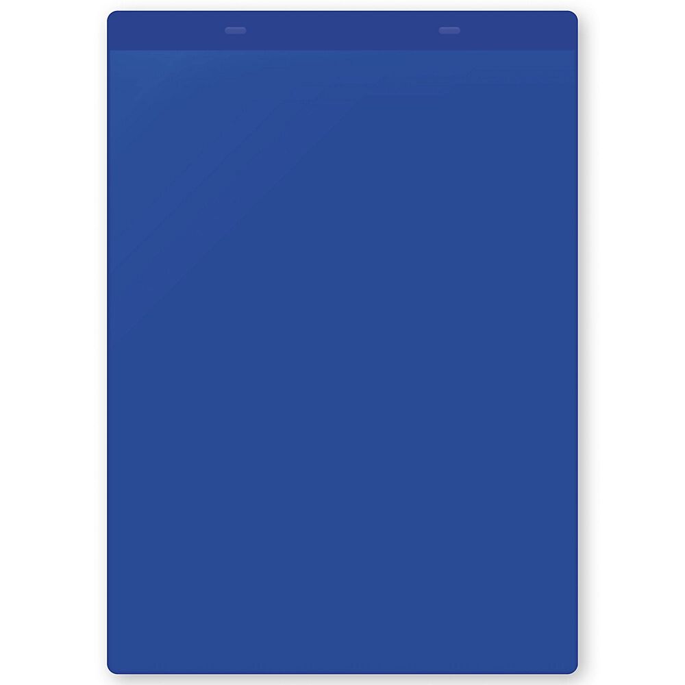 kaiserkraft Bolsas autoadhesivas para documentos, DIN A4 vertical, UE 50 unid., azul