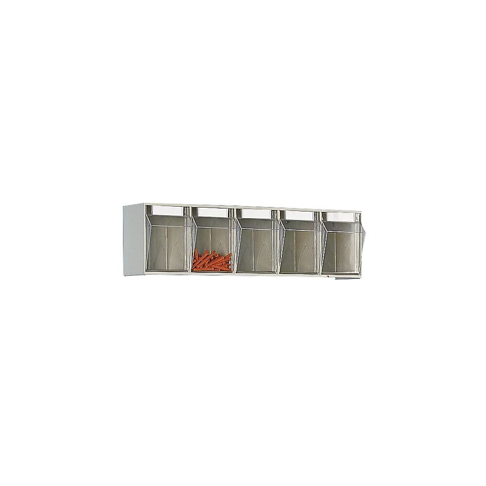 kaiserkraft Caja abatible modular, H x A x P del cuerpo 164 x 600 x 133 mm, 5 cajas beige arena