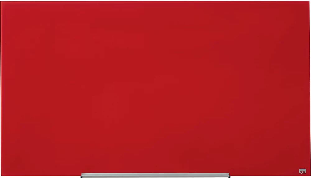 nobo Panel rotulable de cristal WIDESCREEN, 57'' - A x H 1264 x 711 mm, rojo