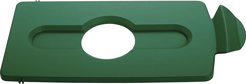 Rubbermaid Elemento de tapa, abertura de introducción para botes/latas, verde