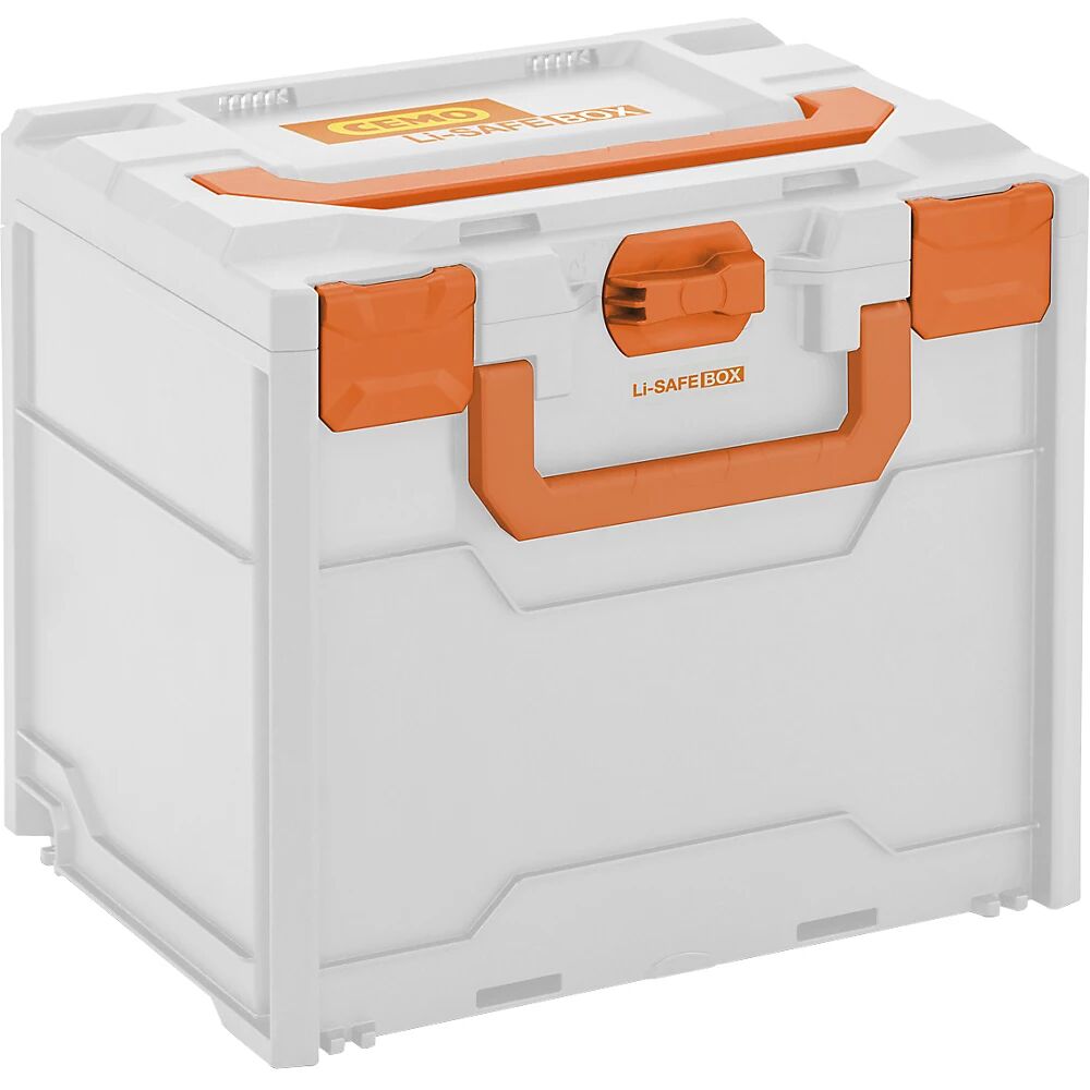 CEMO Caja de protección de baterías contra incendios Li-SAFE, para almacenamiento y transporte, modelo 3-S, L x A x H 400 x 300 x 340 mm