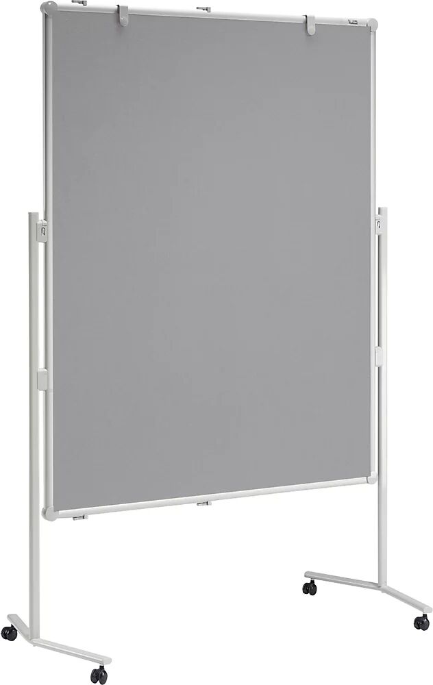 MAUL Panel para conferencias pro, superficie textil, gris, A x H 1200 x 1500 mm