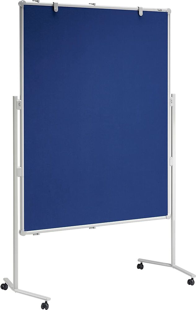 MAUL Panel para conferencias pro, superficie textil, azul, A x H 1200 x 1500 mm