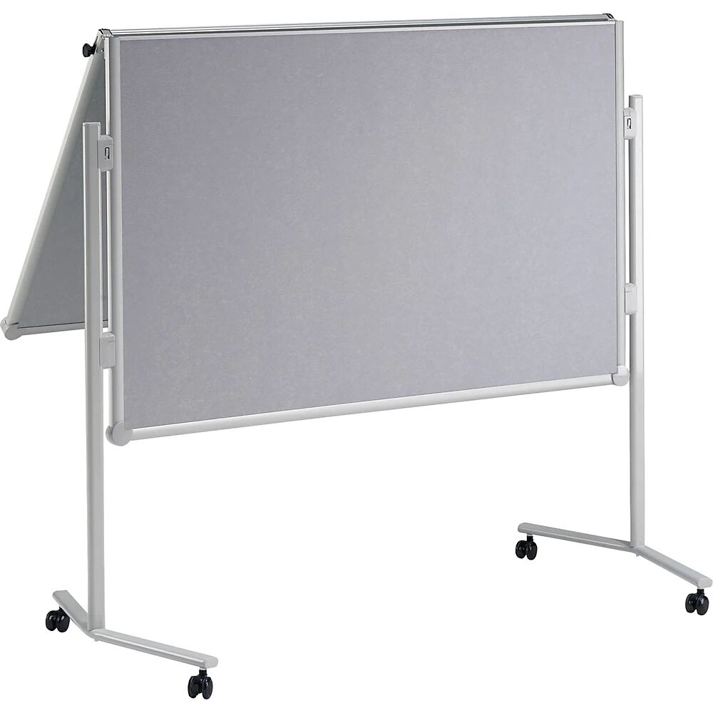 MAUL Panel para conferencias pro, plegable, superficie de fibra de vidrio, A x H 1200 x 1500 mm