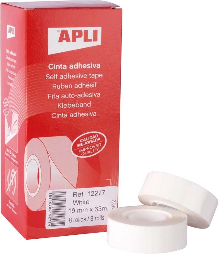 Apli Cinta adhesiva  19mmx33m blanco