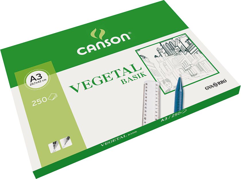 Canson Papel  Basik Vegetal A3 95g 250 hojas