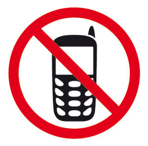 Apli Etiqueta  adhesivo ''Prohibido teléfono movil''