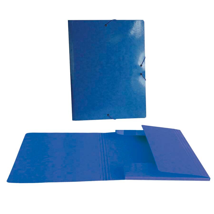 Senfort Carpeta gomas Folio  PP azul