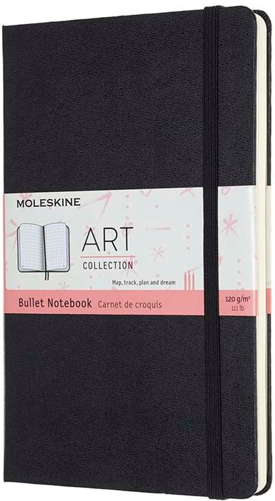 Moleskine Notebook  Bullet Journal L Negro