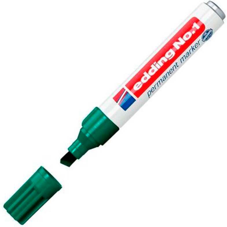 Edding Rotulador permanente  No.1 verde 10u