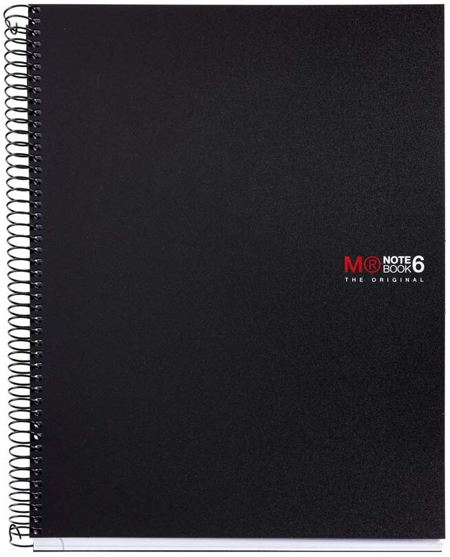 Miquelrius Notebook 6  A4 150 fulls 5x5 5x5 negre