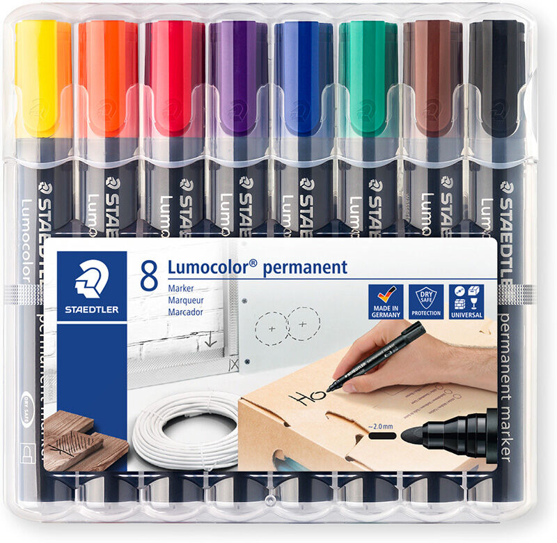 Staedtler Rotulador permanente  Lumocolor 8 colores