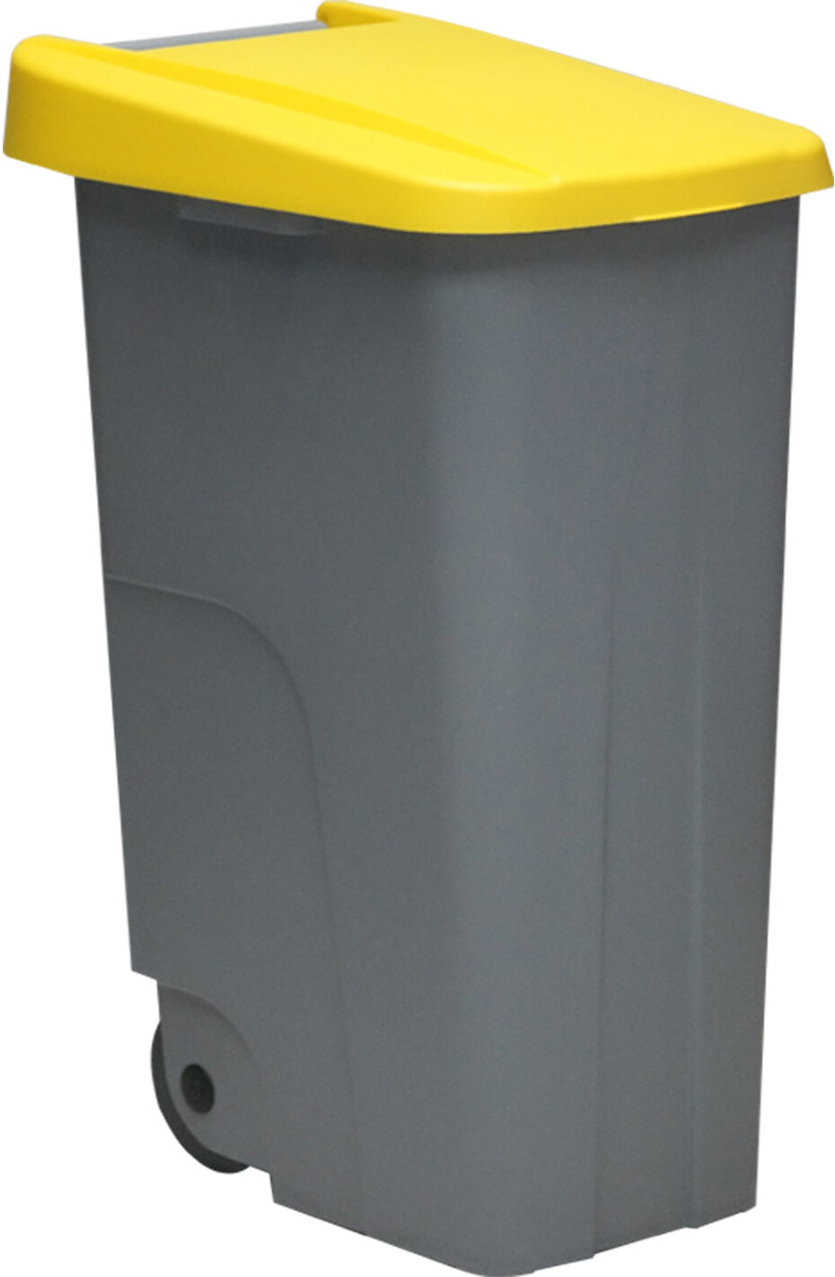 Denox Contenedor  Reciclo 110L Tapa cerrada amarillo