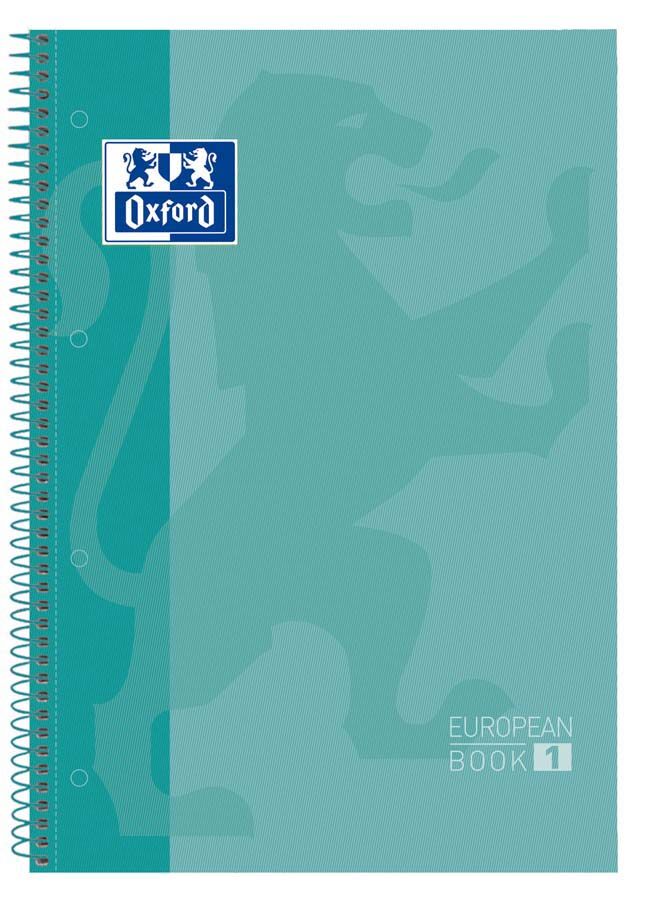 Oxford Notebook  EuropeanBook 1 A4 80 hojas 5x5 menta