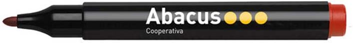 Abacus Rotulador de pizarra blanca  rojo 10u