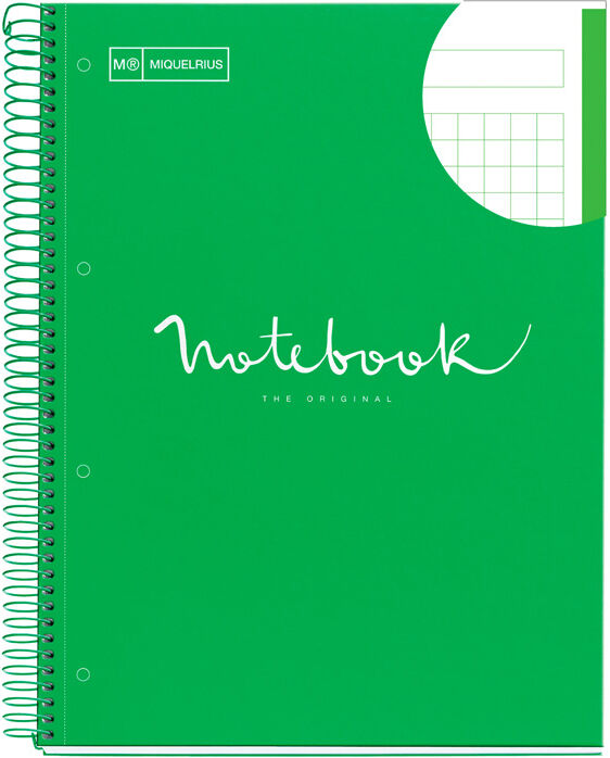 Miquelrius Cuaderno  Emotions A4 Tapa Dura 80 hojas 90gr Verde