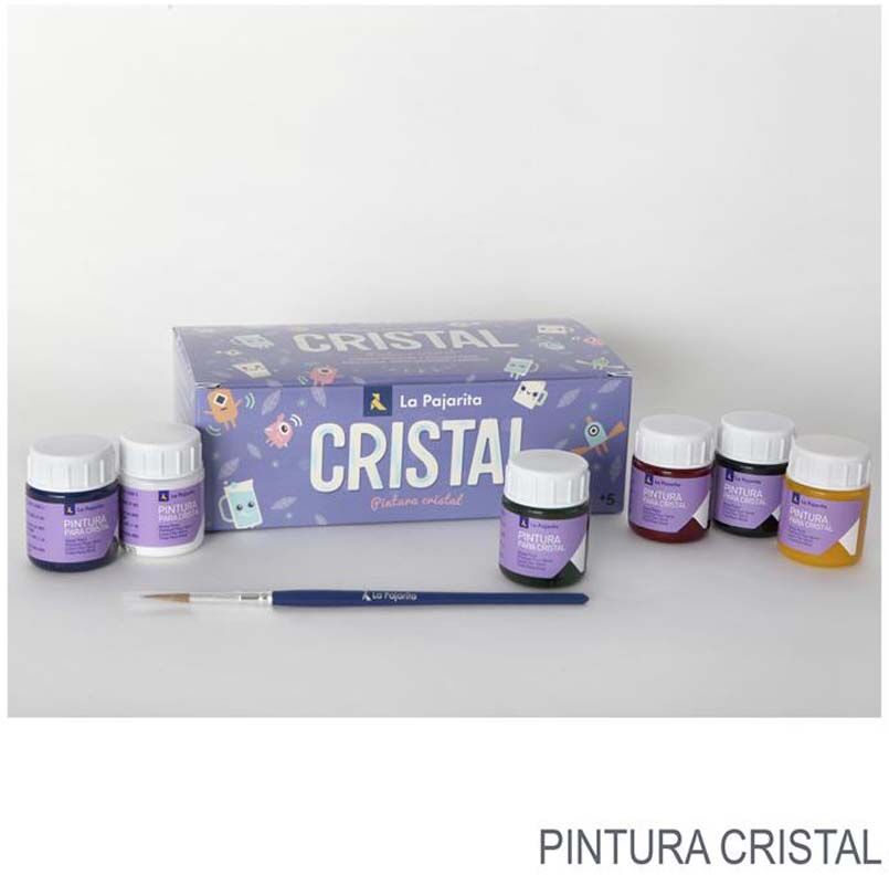 La Pajarita Kit Pintura de cristal  - 6 Colores