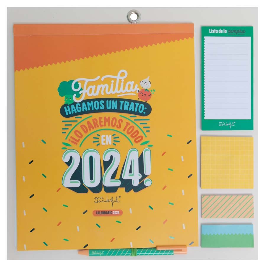 Mr.Wonderful Calendario pared Mr. Wonderful 2024 cas Familia