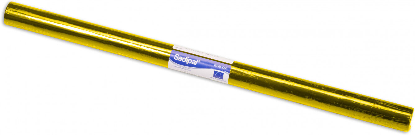 Sadipal Rollo de papel celofán taladrado  0,5x16,25m 30g amarillo