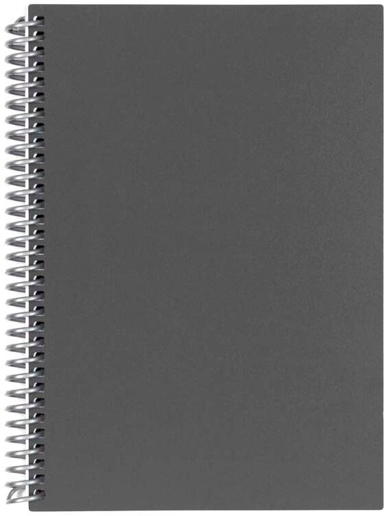 Carchivo Libreta espiral A5  80 F Metal Gris