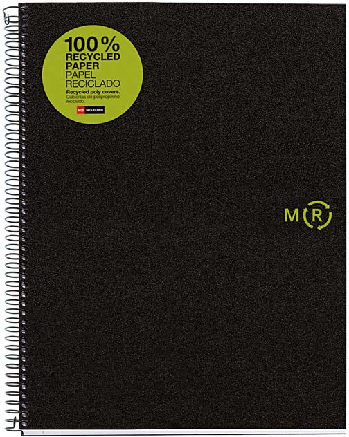 Miquelrius Libreta espiral  Micro reciclado A4 5x5 120 hojas