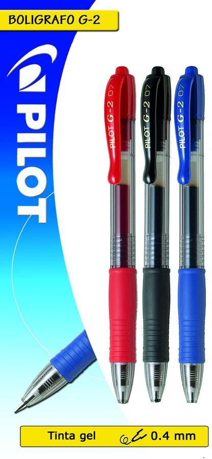 Pilot Bolígrafo  G-2 colores 3u