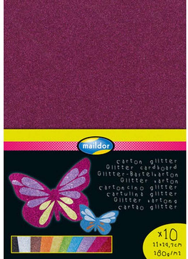 Clairefontaine Cartulina Glitter  A4 10 hojas