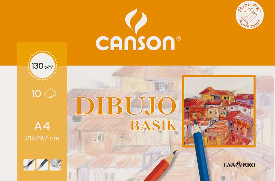 Canson Papel  Basik Dibujo A4 130g 10 hojas