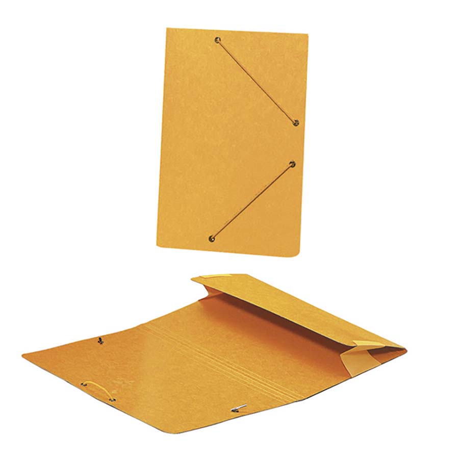 Senfort Carpeta gomas y bolsa Folio  amarillo