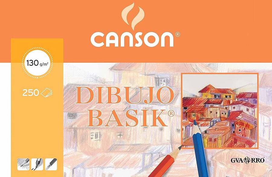 Canson Papel  Basik Dibujo A3+ 130g Recuadro 250 hojas