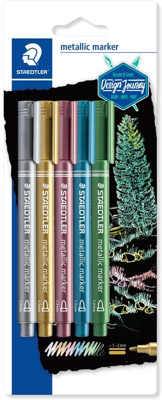 Staedtler Rotulador  Metallic Marker 5 colores