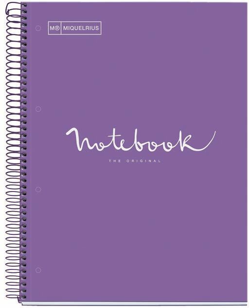 Miquelrius Notebook  Emotions A4+ 120 hojas 5x5 lila