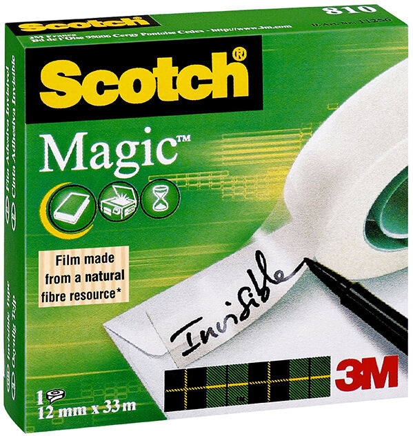 Scotch Cinta adhesiva 3M  Magic 12mmx33 m