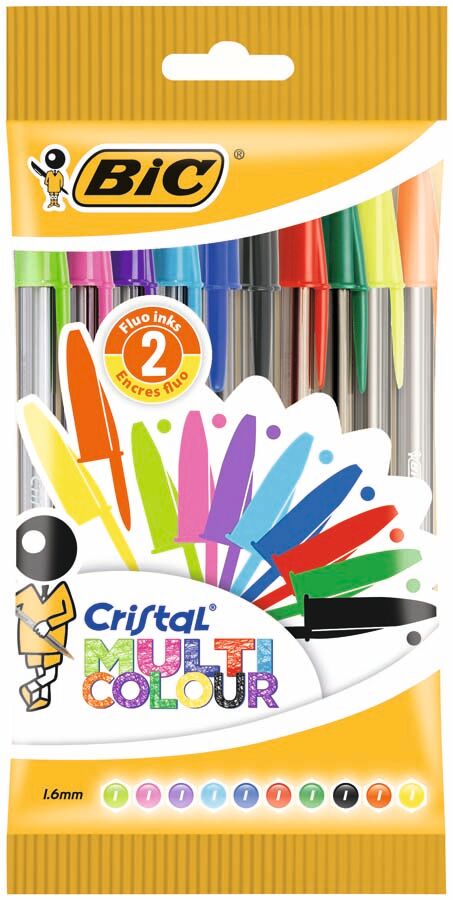 Bic Bolígrafo  Cristal Multicolor 10 unidades