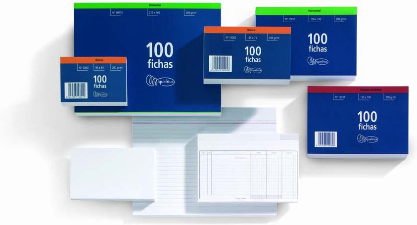 Miquelrius Ficha  rayada 100x150mm 100u