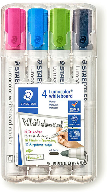 Staedtler Rotulador pizarra  351 4 colores