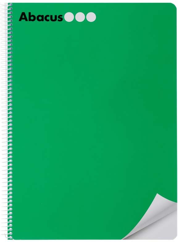 Abacus Libreta espiral  A4 80 hojas liso verde