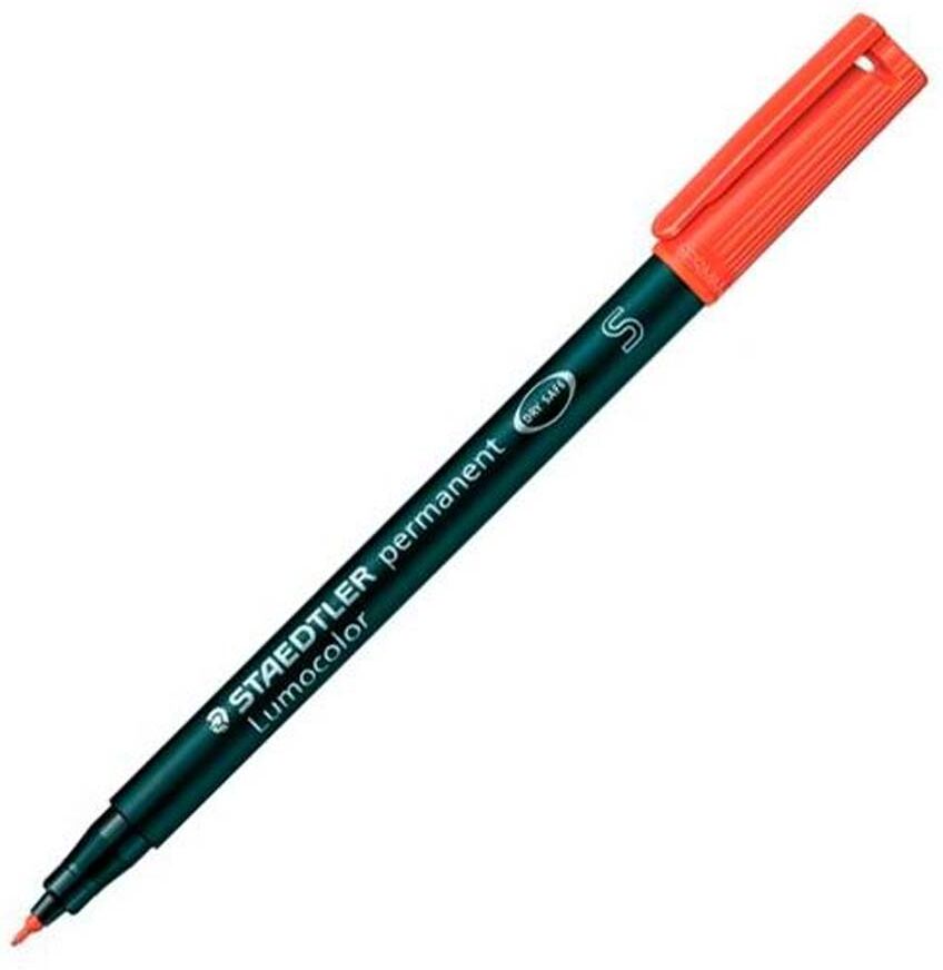 Staedtler Rotulador permanente  Lumocolor punta S rojo 10u