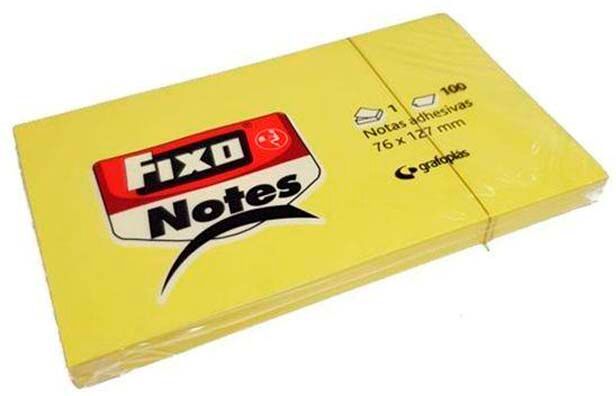 Fixo Notas adhesivas  76x127mm amarillo 100 hojas