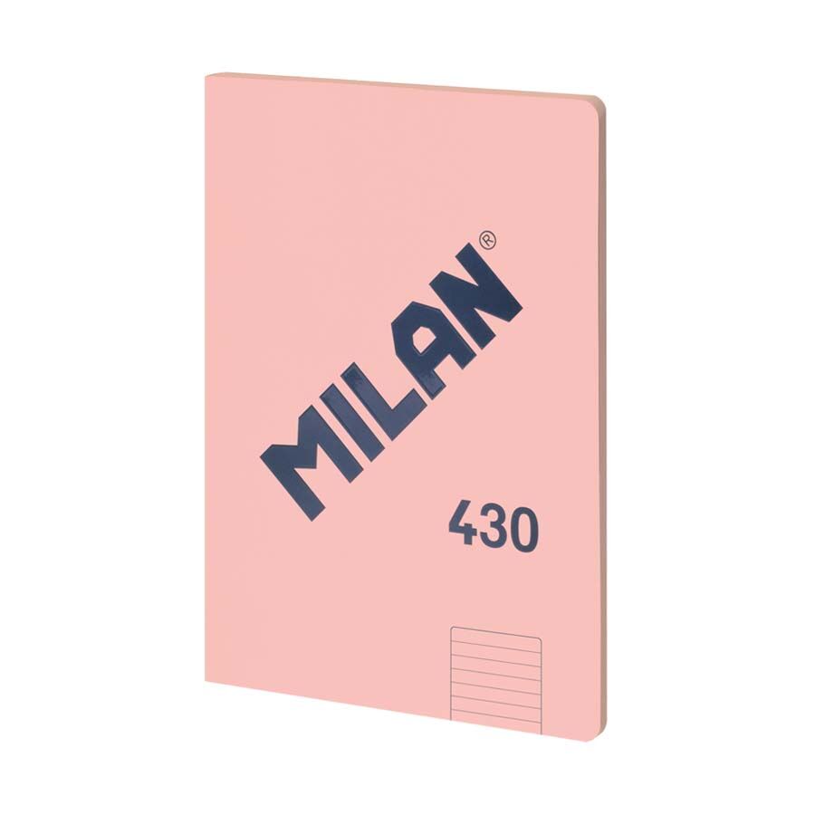 Milan Libreta grapada A4 48h raya  1918 rosa