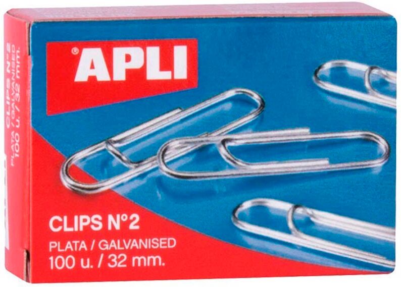 Apli Clips  No.2 100u