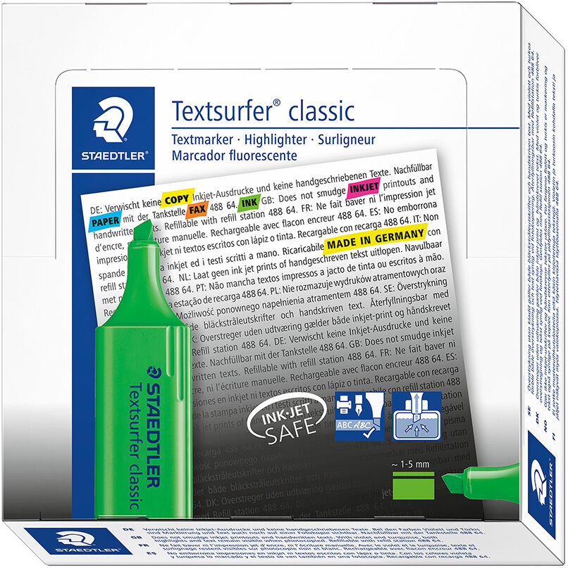 Staedtler Marcador  Textsurfer verde 10u