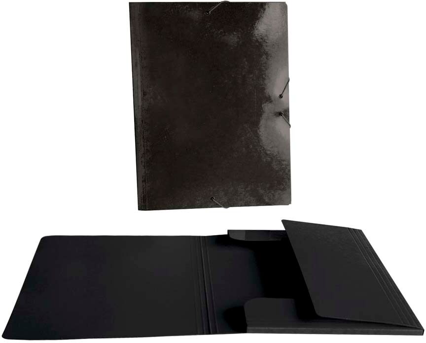 Senfort Carpeta con gomas  Folio negro